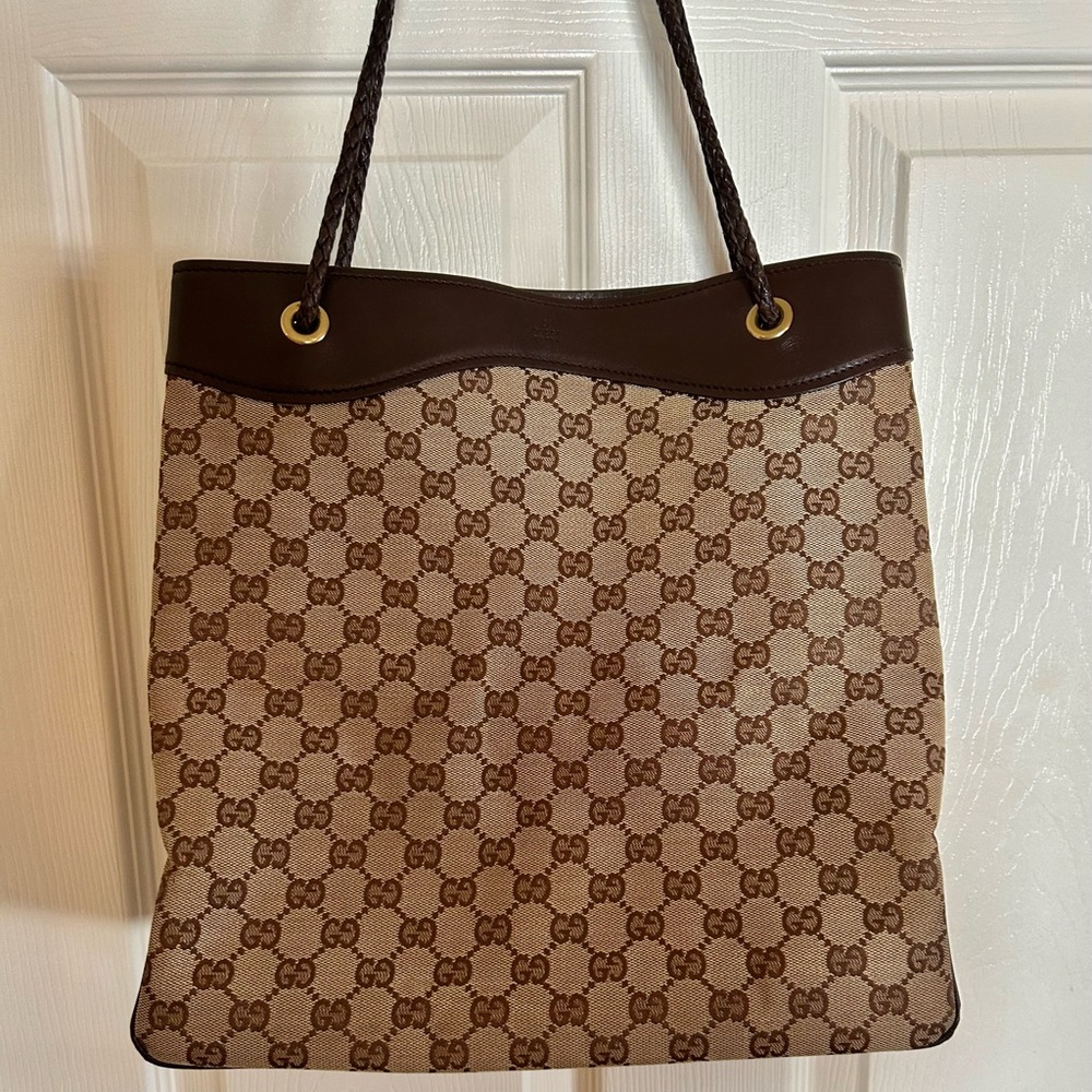 Authenticated Gucci Monogram Shoulder Bag